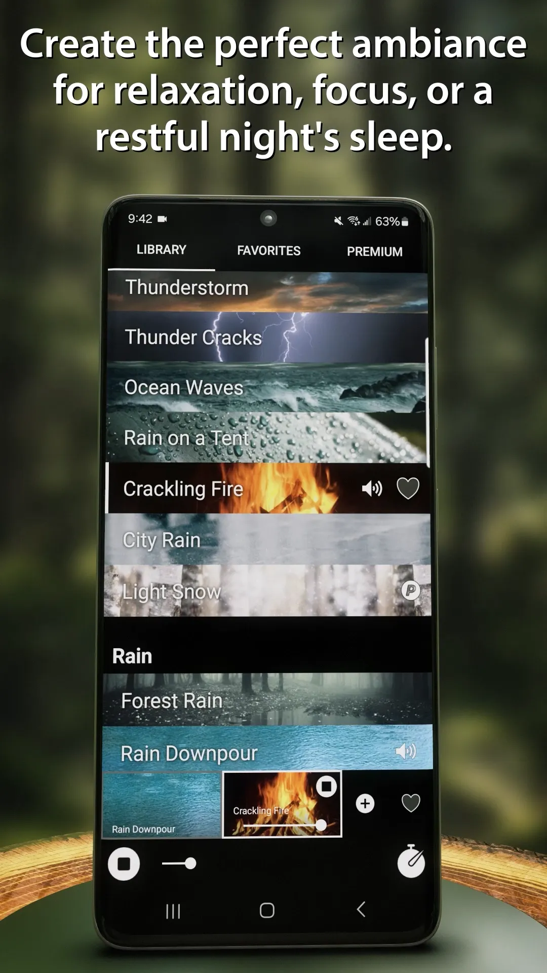 Rain Rain Sleep Sounds | Indus Appstore | Screenshot