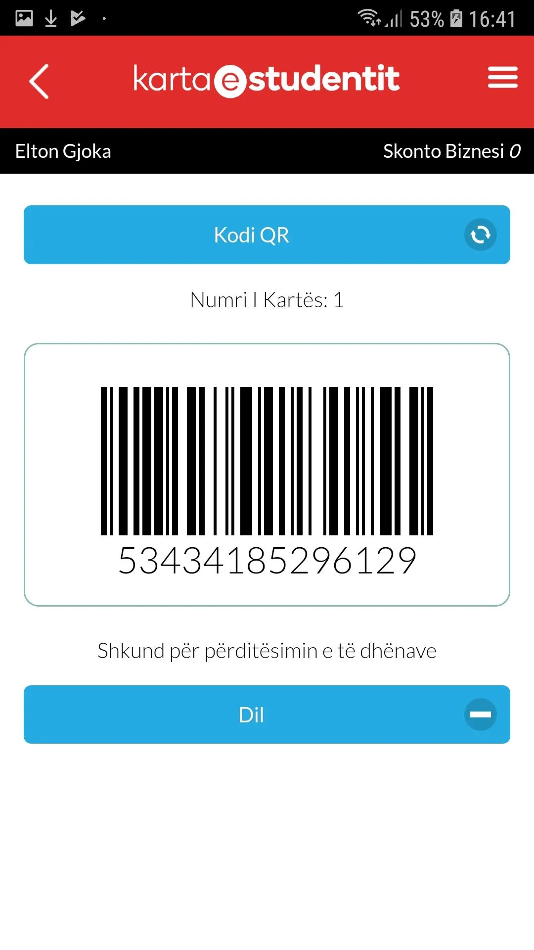 Karta e Studentit | Indus Appstore | Screenshot