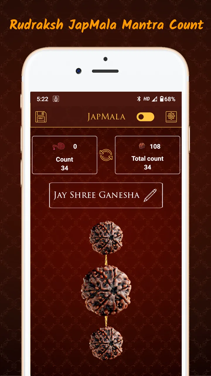 Rudraksh Jap Mala Mantra Count | Indus Appstore | Screenshot