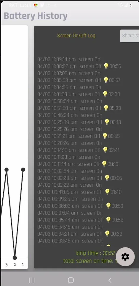 Battery history | Indus Appstore | Screenshot