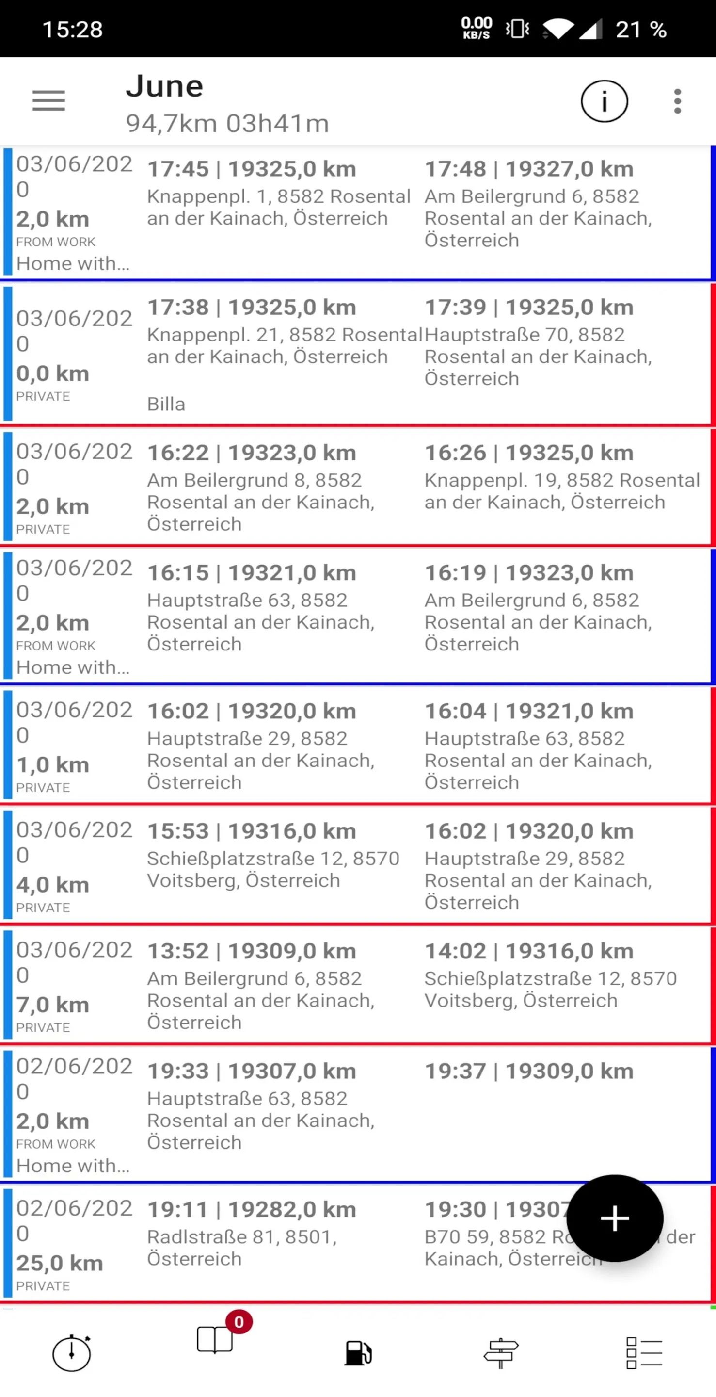 Logbook  - TripTracker | Indus Appstore | Screenshot