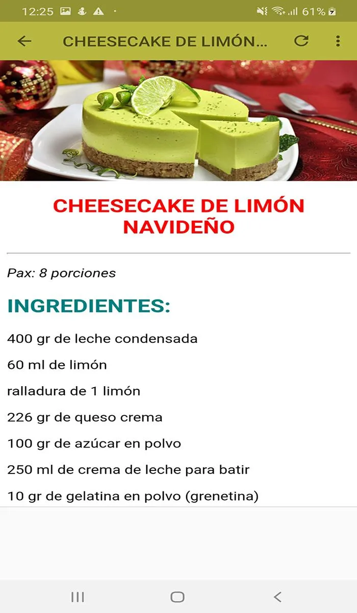 Recetas Navideñas rápidas | Indus Appstore | Screenshot