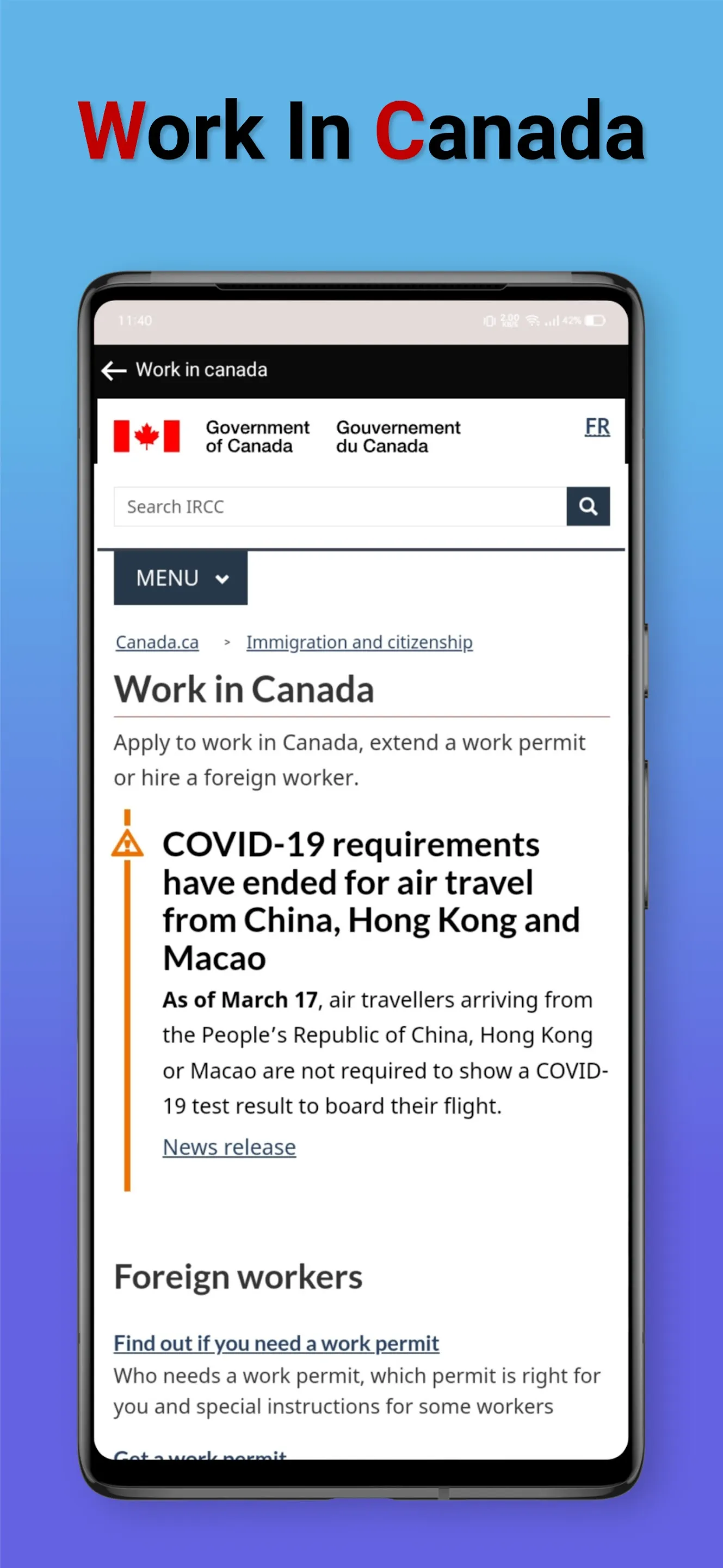 Canada visa apply online | Indus Appstore | Screenshot