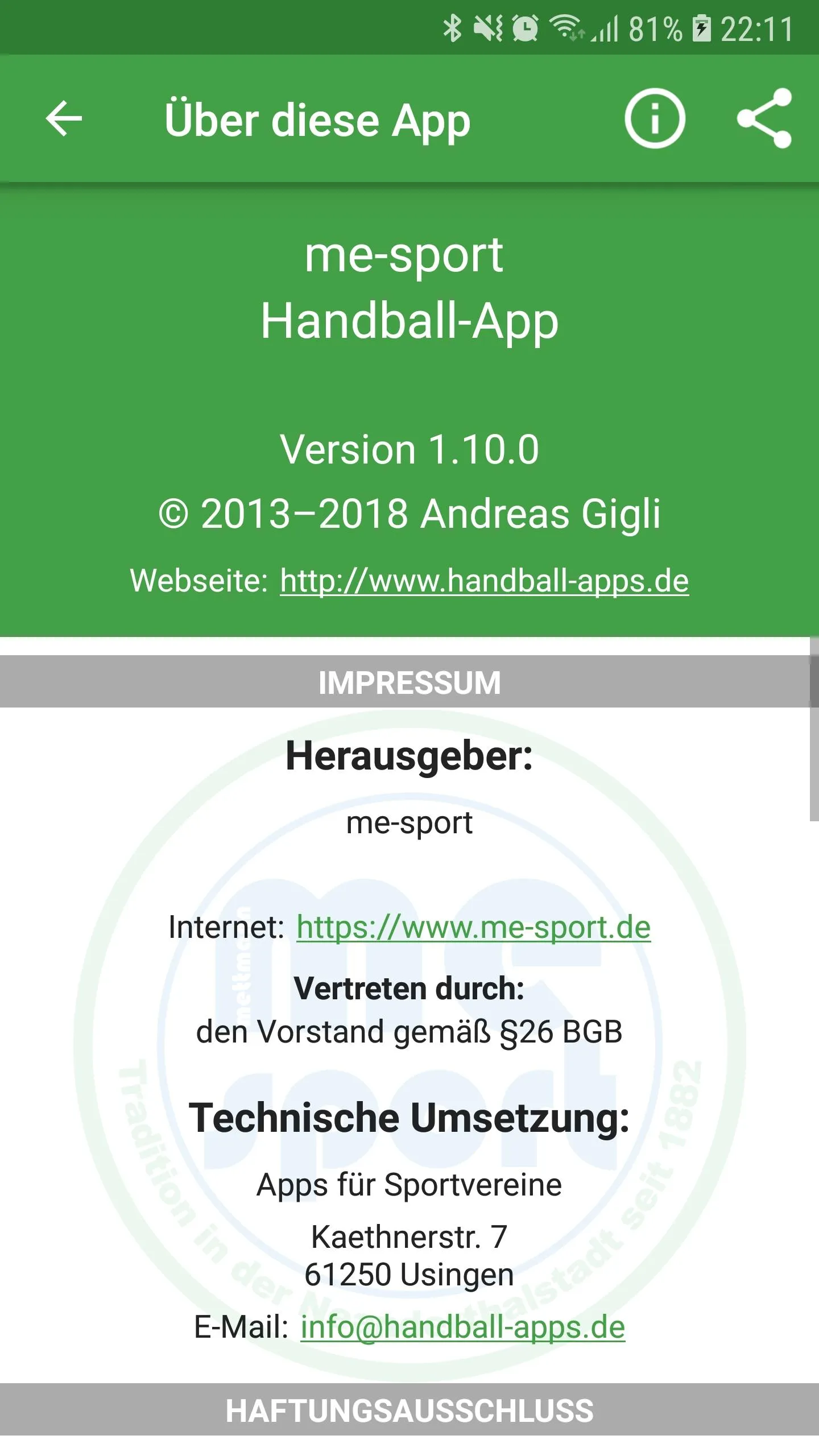 mettmann-sport Handball | Indus Appstore | Screenshot