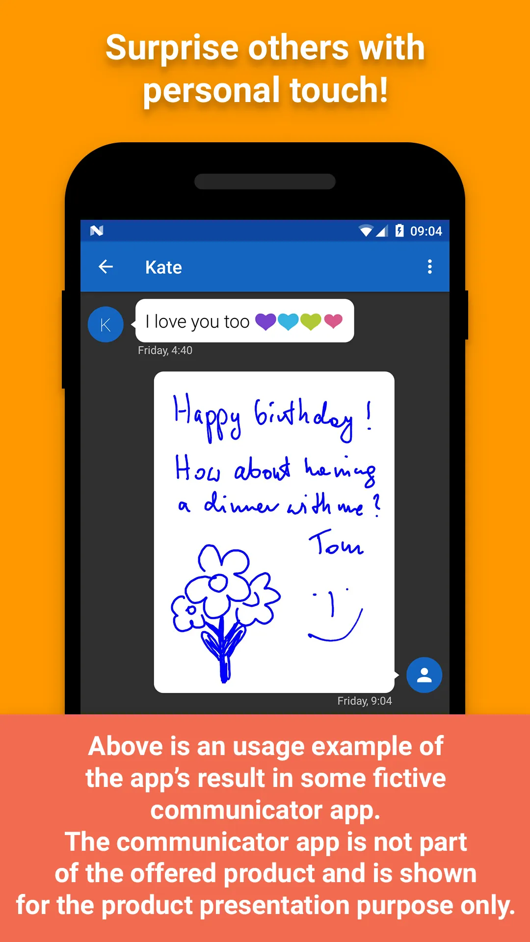 Handwritten Messages, MMS | Indus Appstore | Screenshot