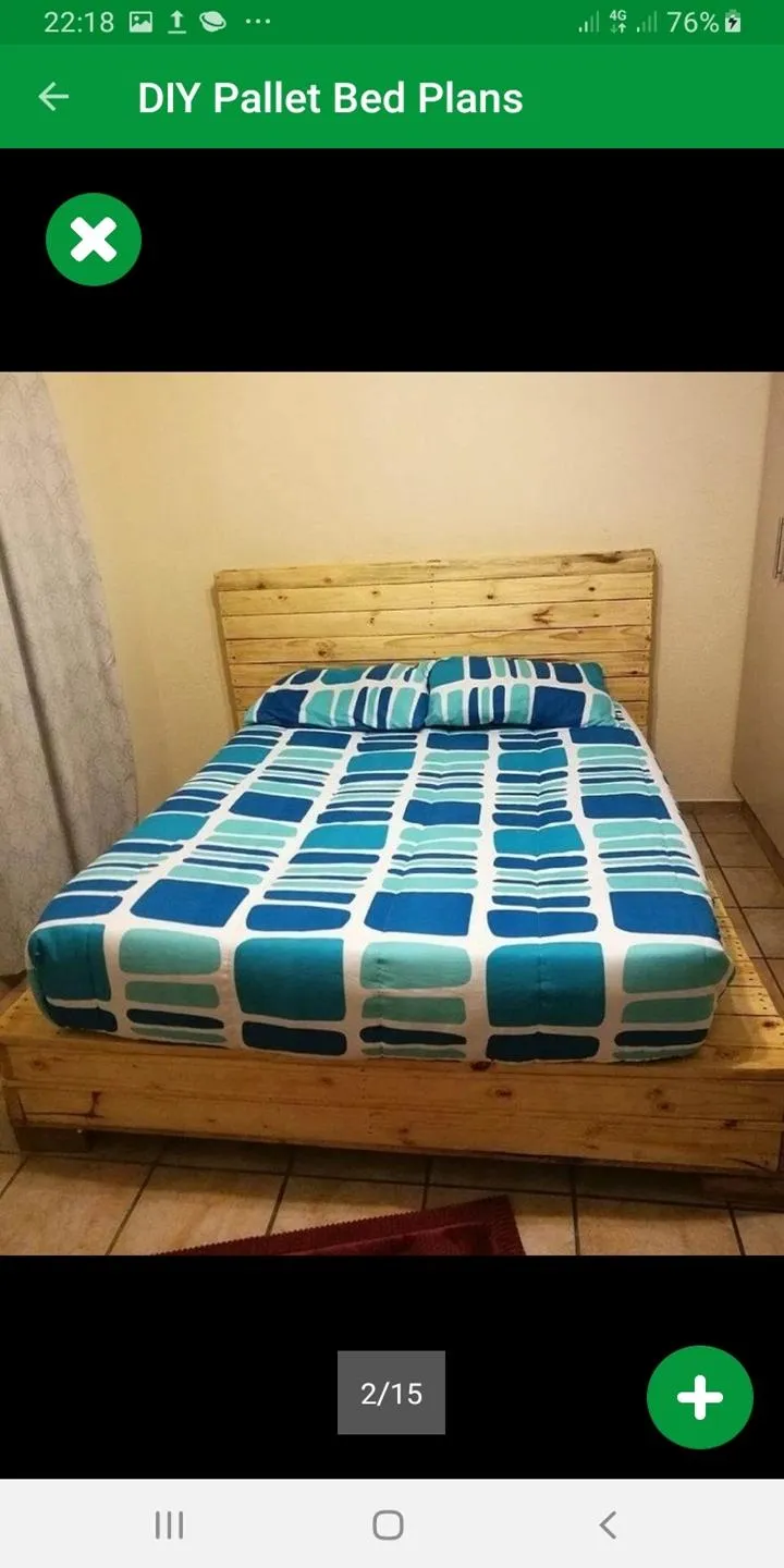 DIY Pallet Bed Plans Ideas | Indus Appstore | Screenshot