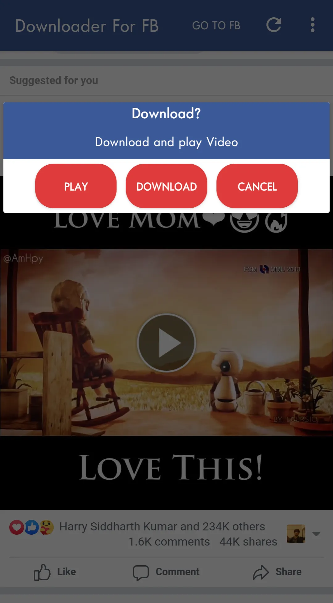 FB Video Downloader - Save MP4 | Indus Appstore | Screenshot