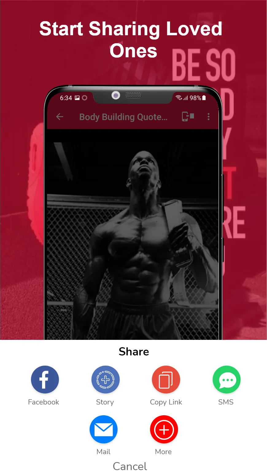 Body Building Quotes | Indus Appstore | Screenshot