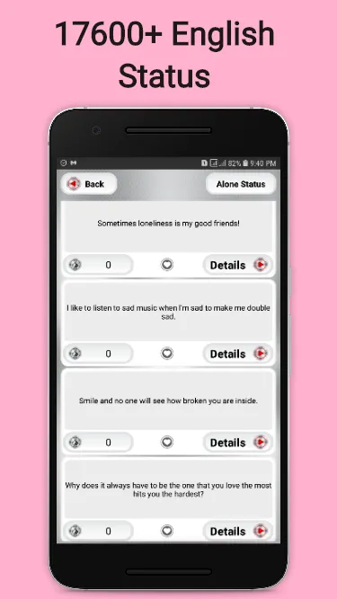 English Status | Latest | Indus Appstore | Screenshot