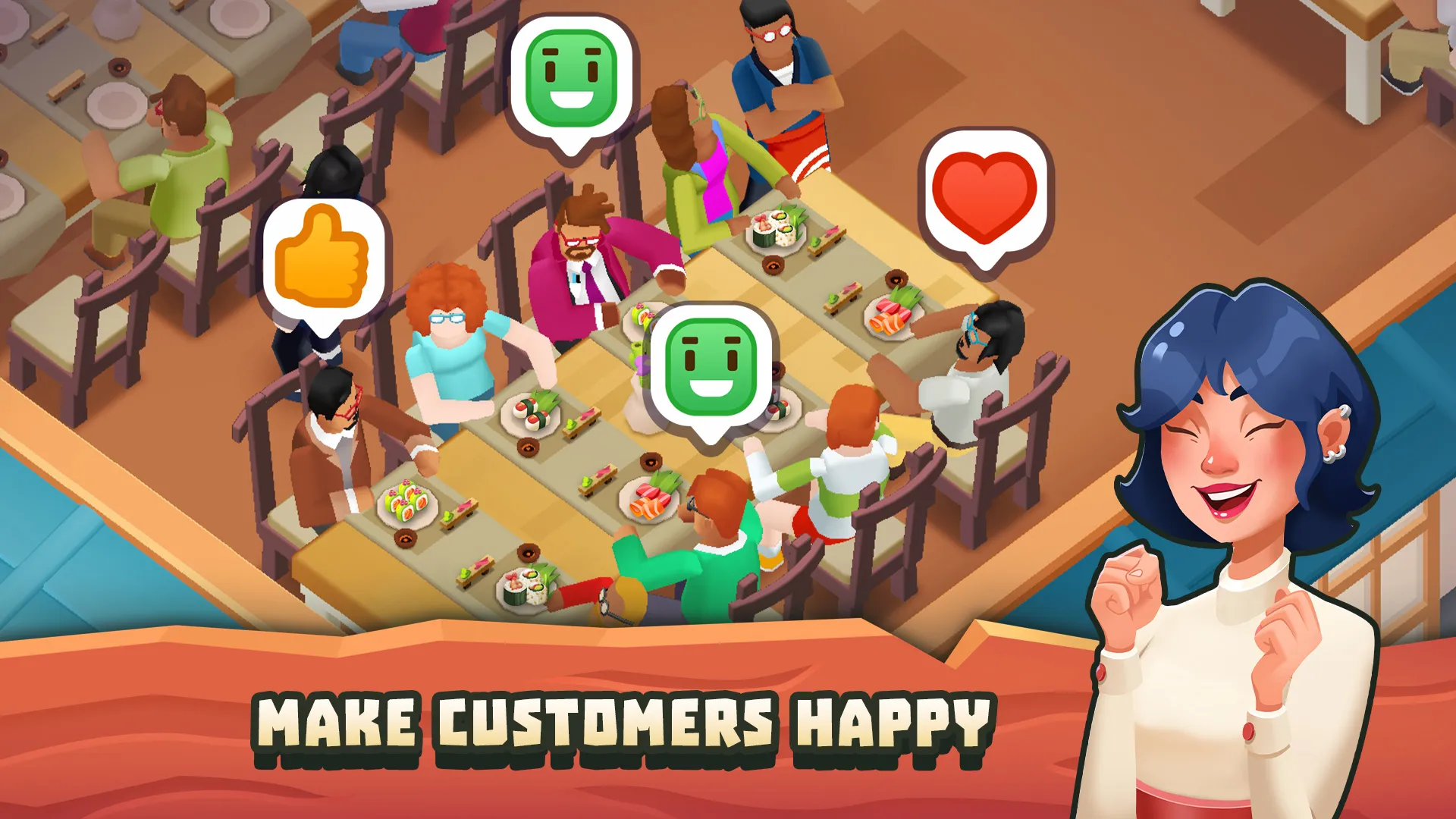 Sushi Empire Tycoon—Idle Game | Indus Appstore | Screenshot