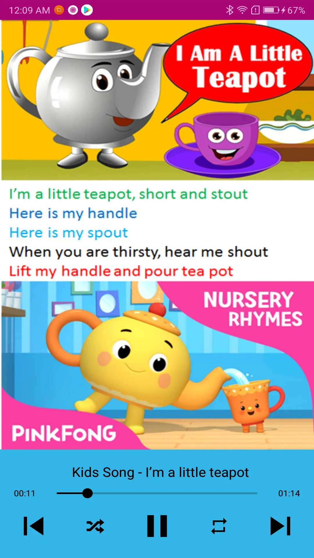 Kids Song Nursery Rhymes | Indus Appstore | Screenshot