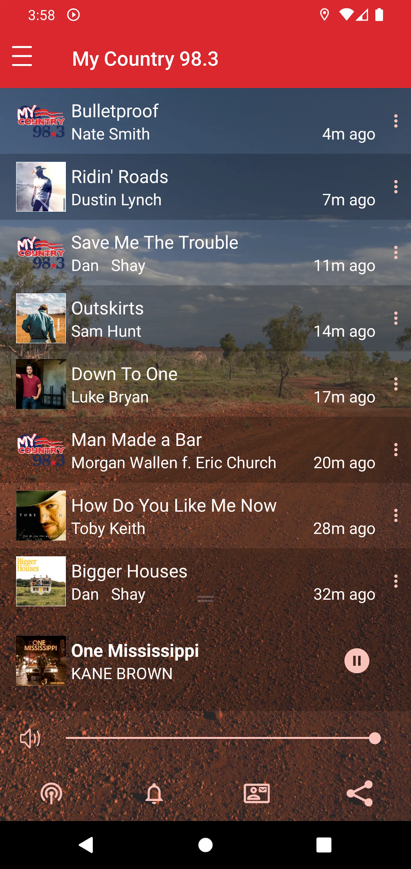 My Country 98.3 | Indus Appstore | Screenshot