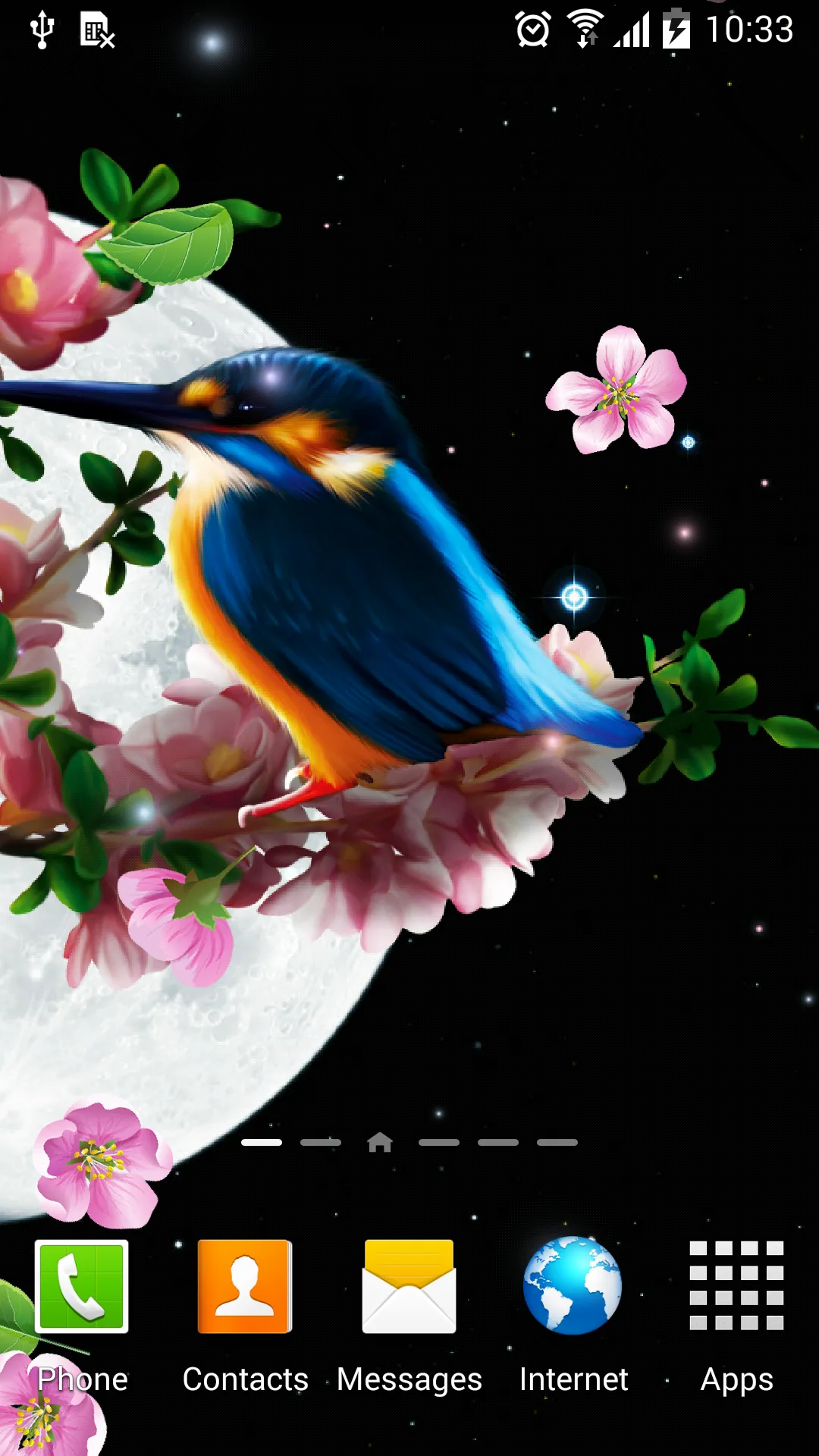 Sakura and Bird Live Wallpaper | Indus Appstore | Screenshot