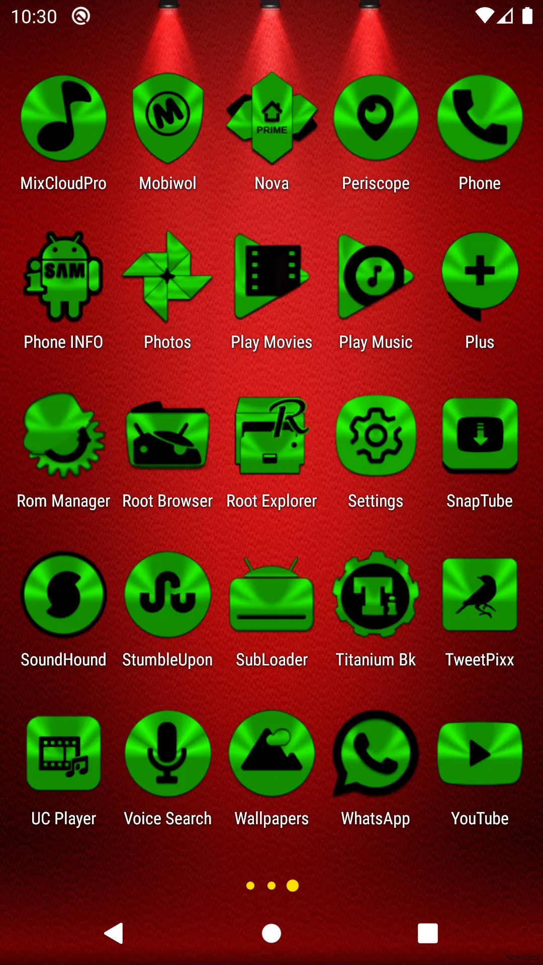 Green and Black Icon Pack | Indus Appstore | Screenshot