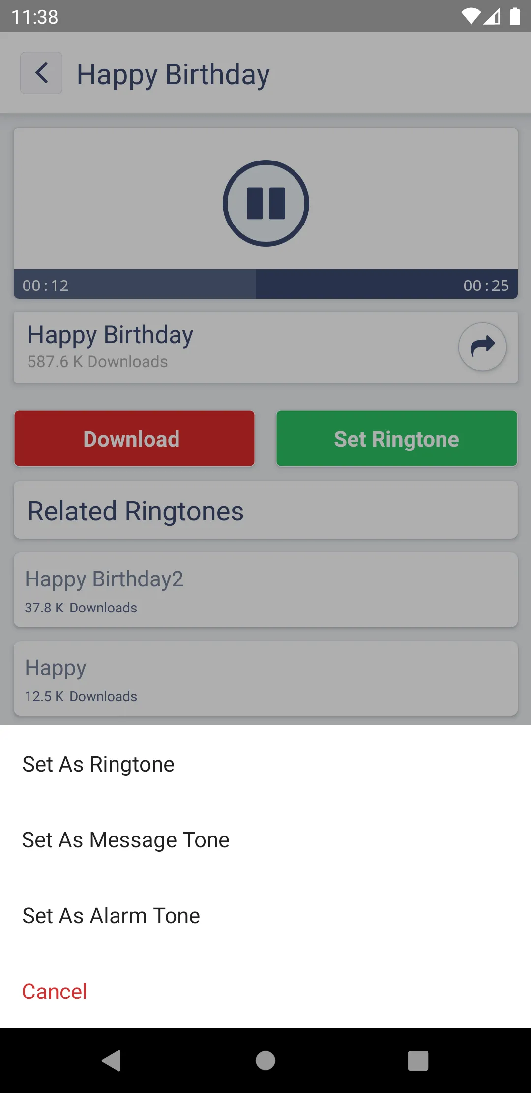 Mobile Ringtones | Indus Appstore | Screenshot