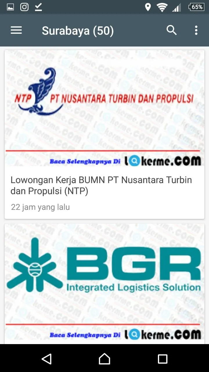 Lowongan Kerja Semarang | Indus Appstore | Screenshot