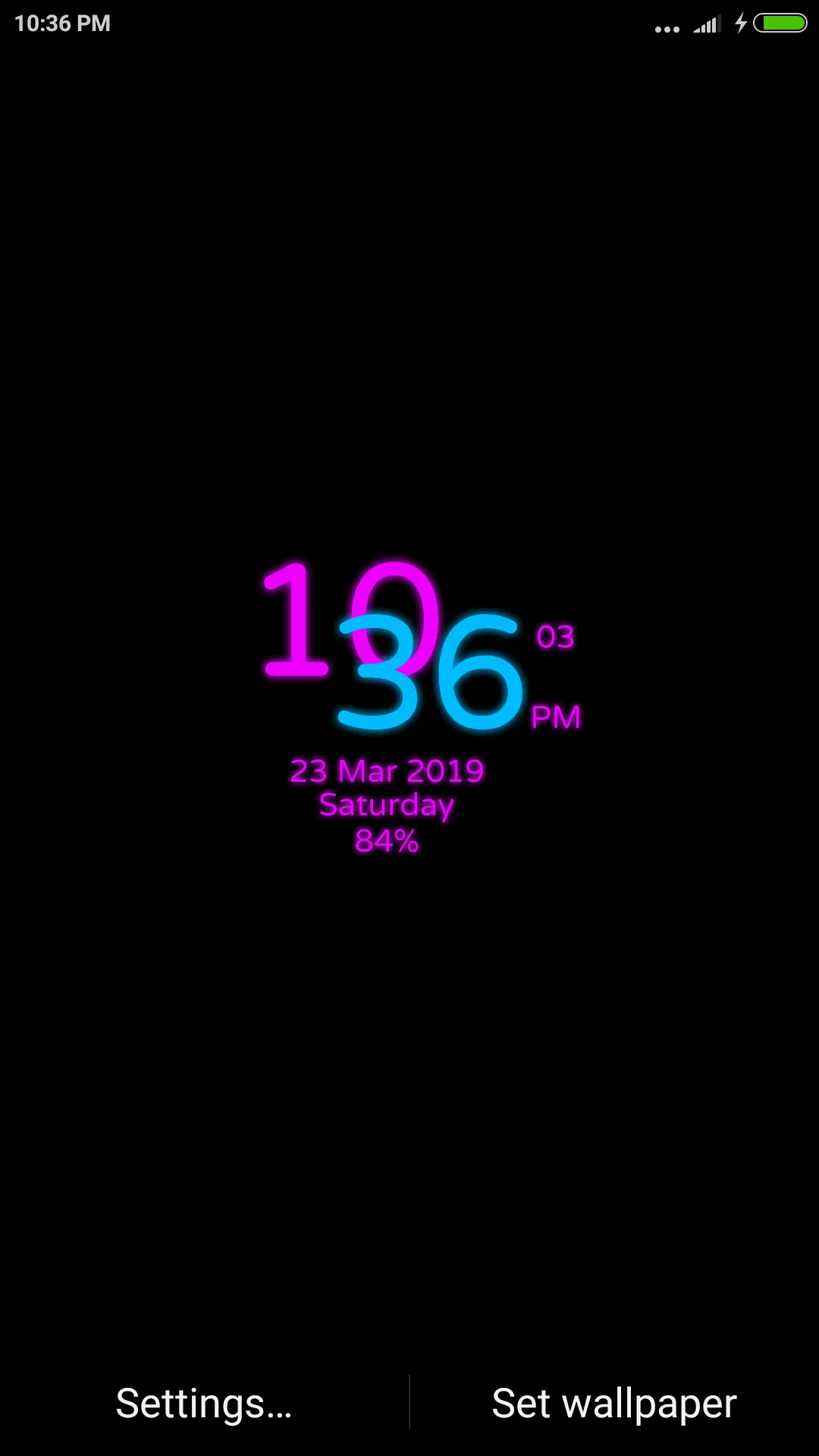 Latest Digital Clock Lwp | Indus Appstore | Screenshot