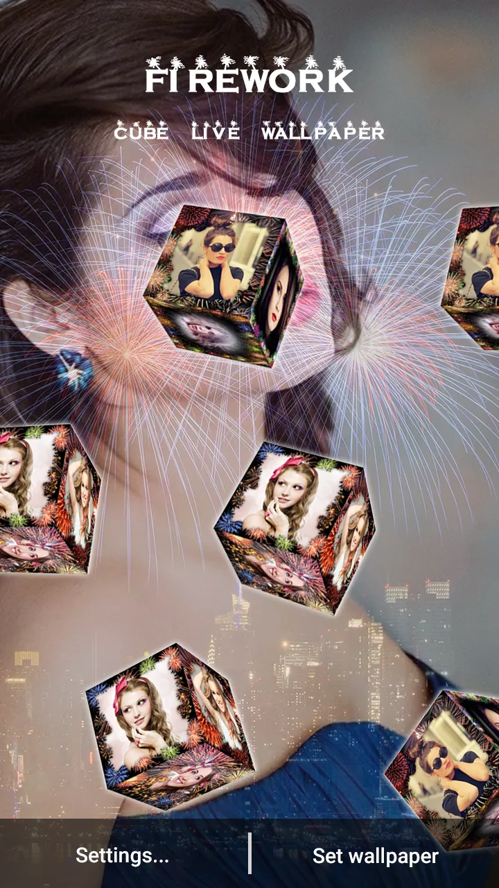 3D Firework Cube Wallpaper | Indus Appstore | Screenshot