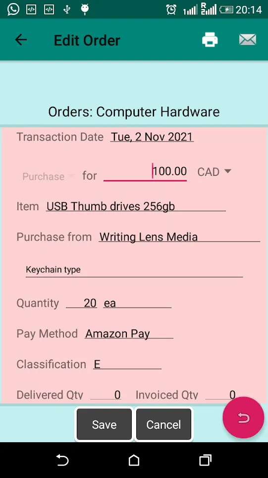 Pocket OrderBook | Indus Appstore | Screenshot