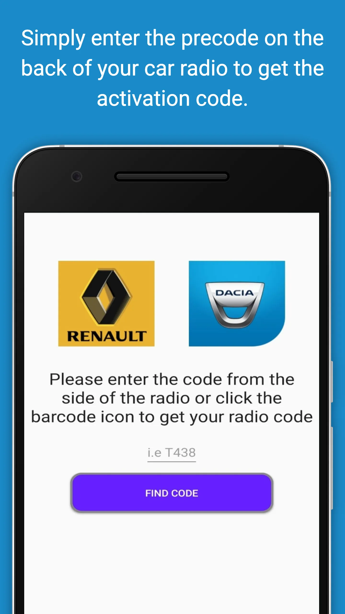 Renault Radio Code Generator | Indus Appstore | Screenshot