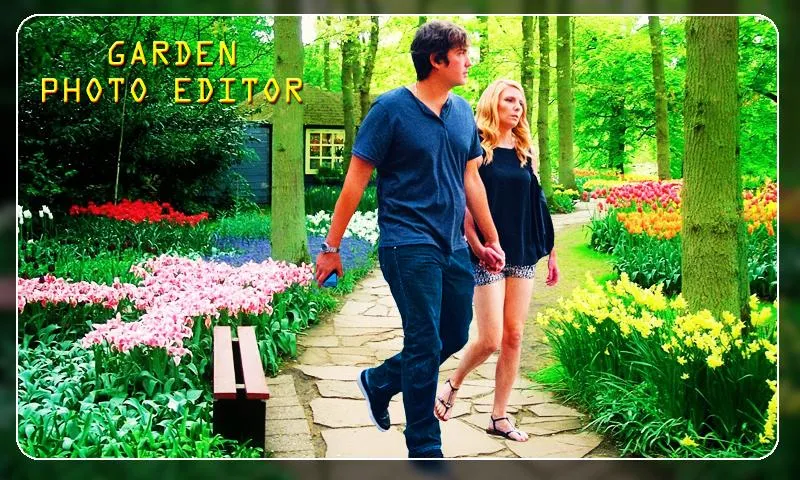 Garden photo frame editor | Indus Appstore | Screenshot