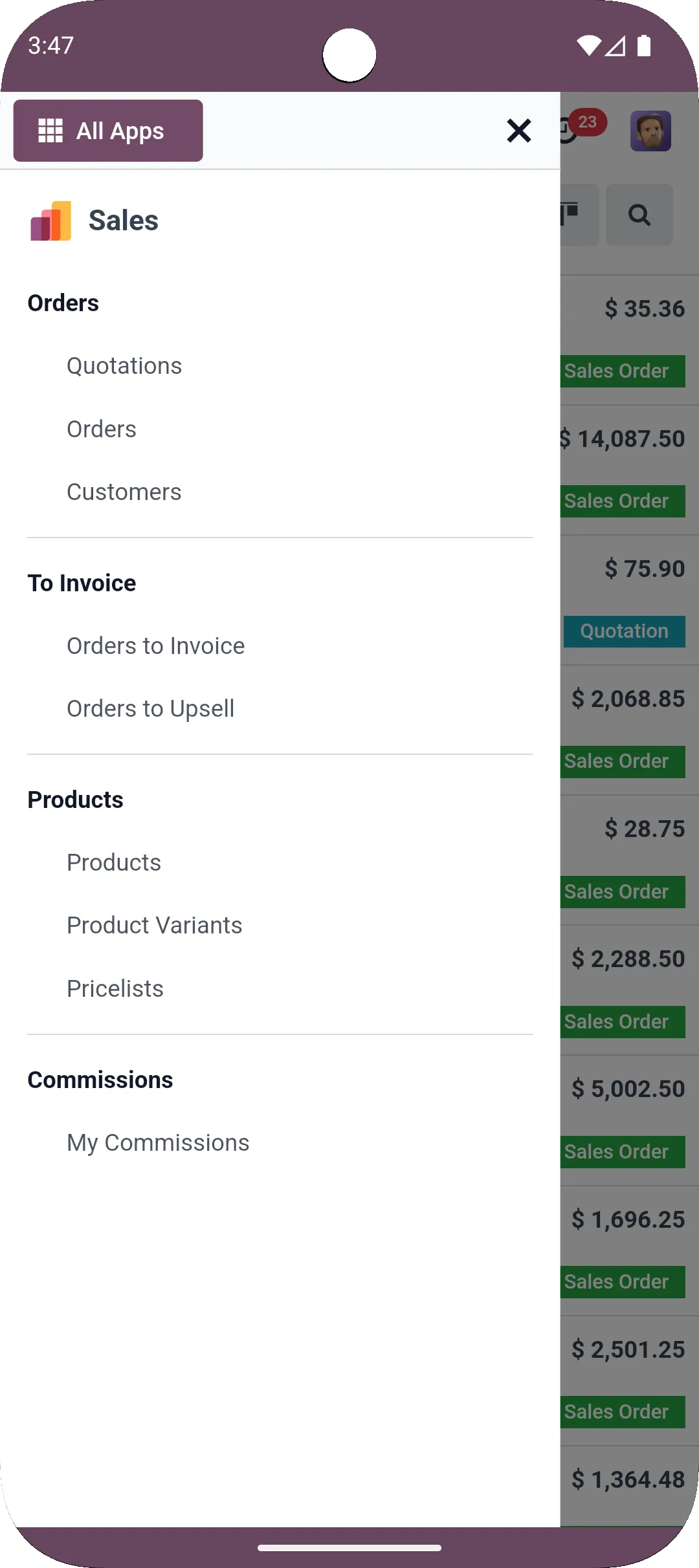Odoo | Indus Appstore | Screenshot