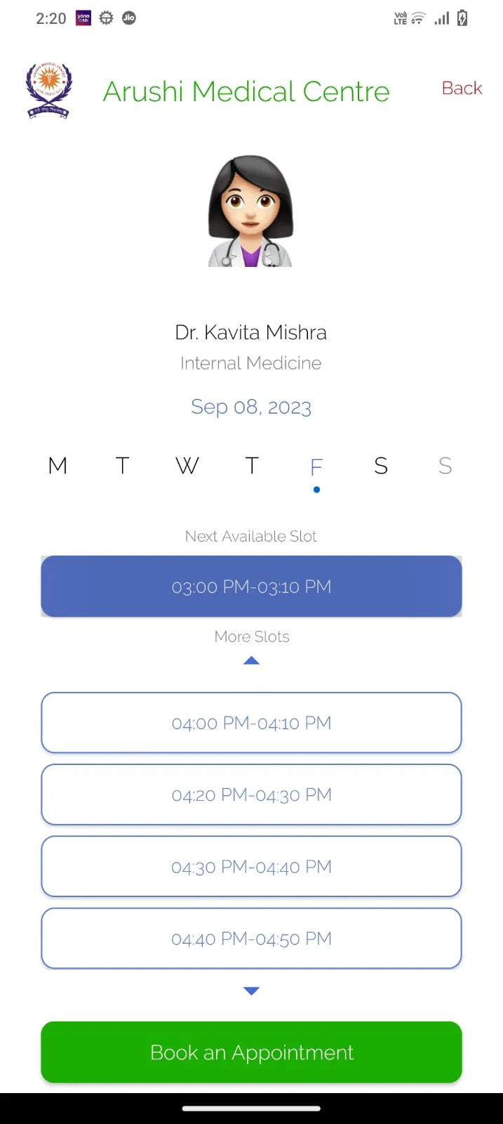 Arushi Medical Centre | Indus Appstore | Screenshot