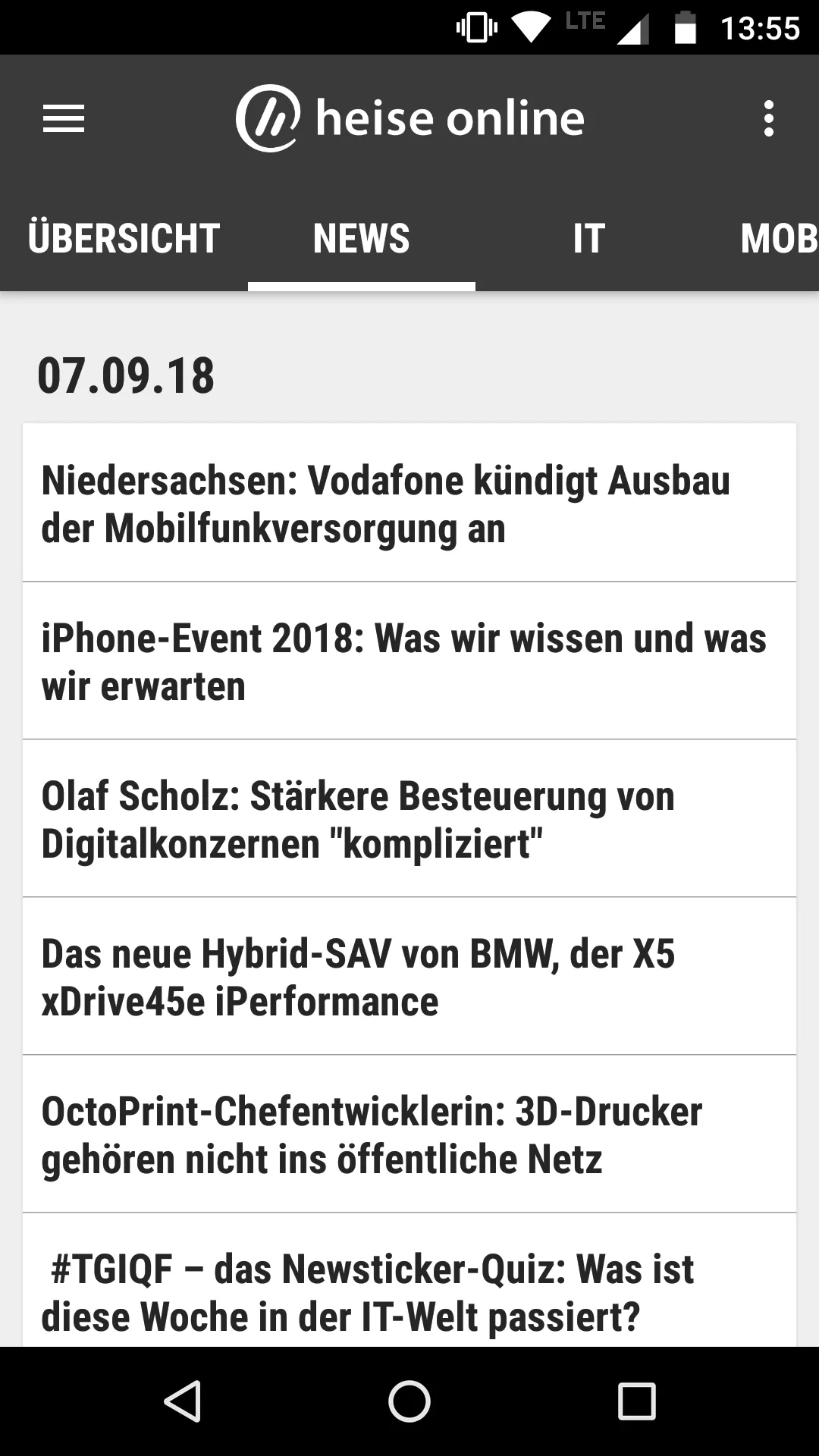 heise online - News | Indus Appstore | Screenshot