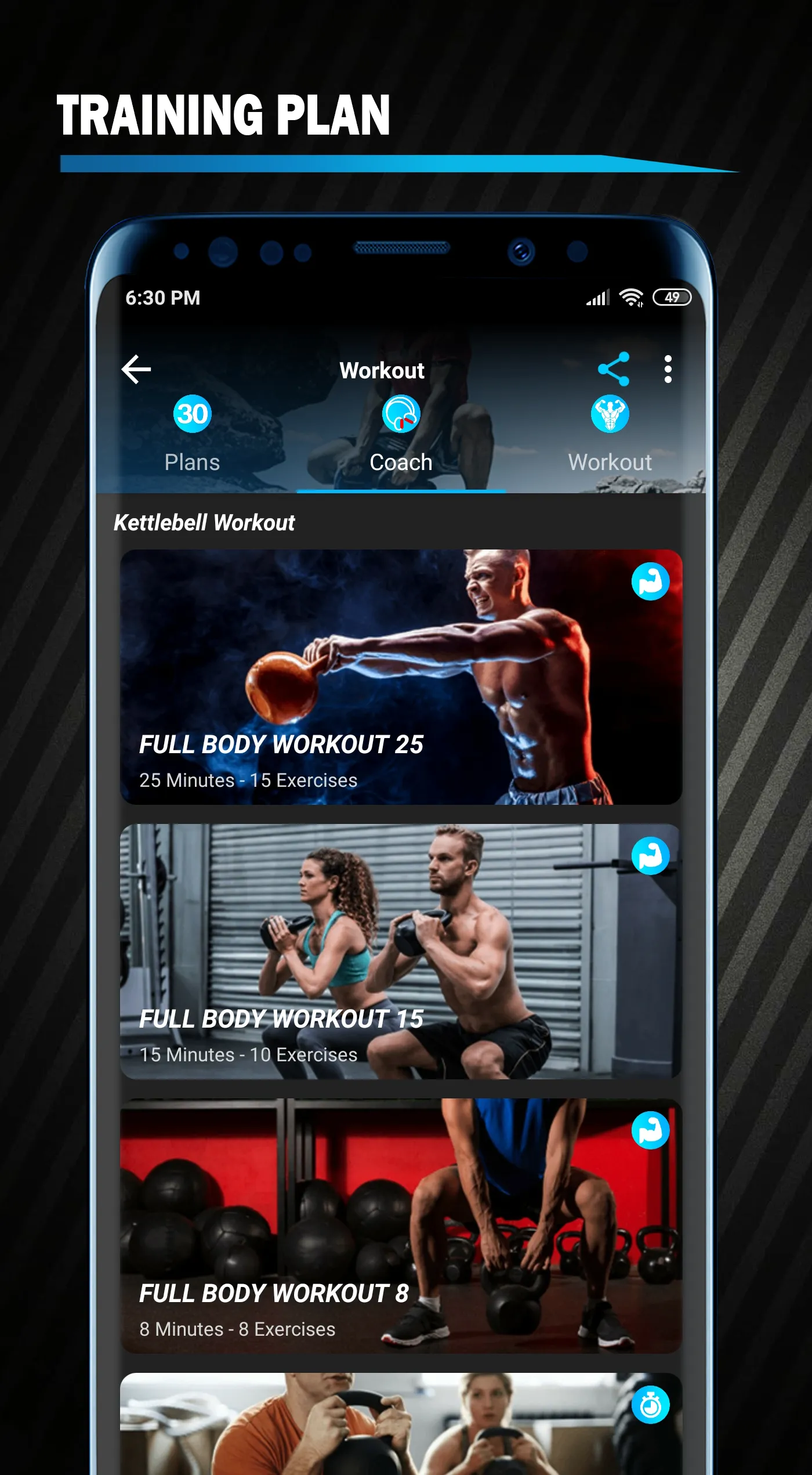 Kettlebell Workout exercises | Indus Appstore | Screenshot