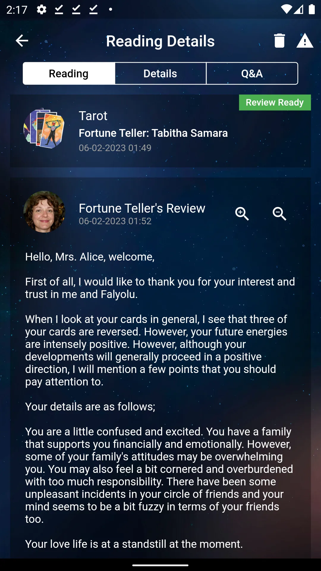 Fal Yolu: Tarot Fortune Teller | Indus Appstore | Screenshot