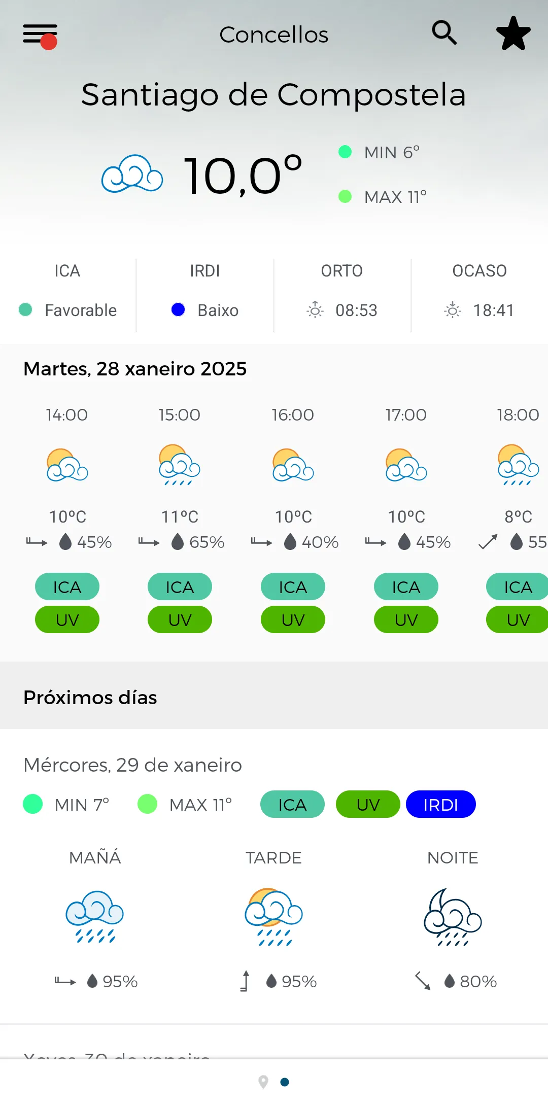 MeteoGalicia | Indus Appstore | Screenshot