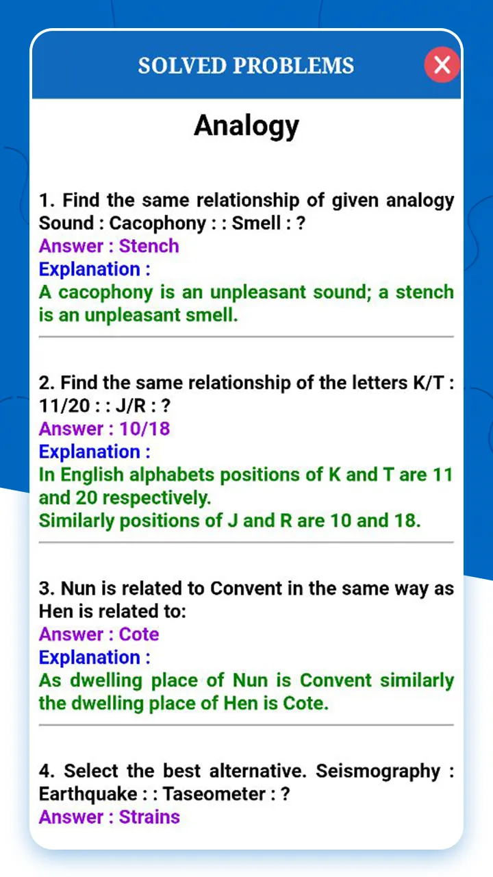 Logical Reasoning Test | Indus Appstore | Screenshot