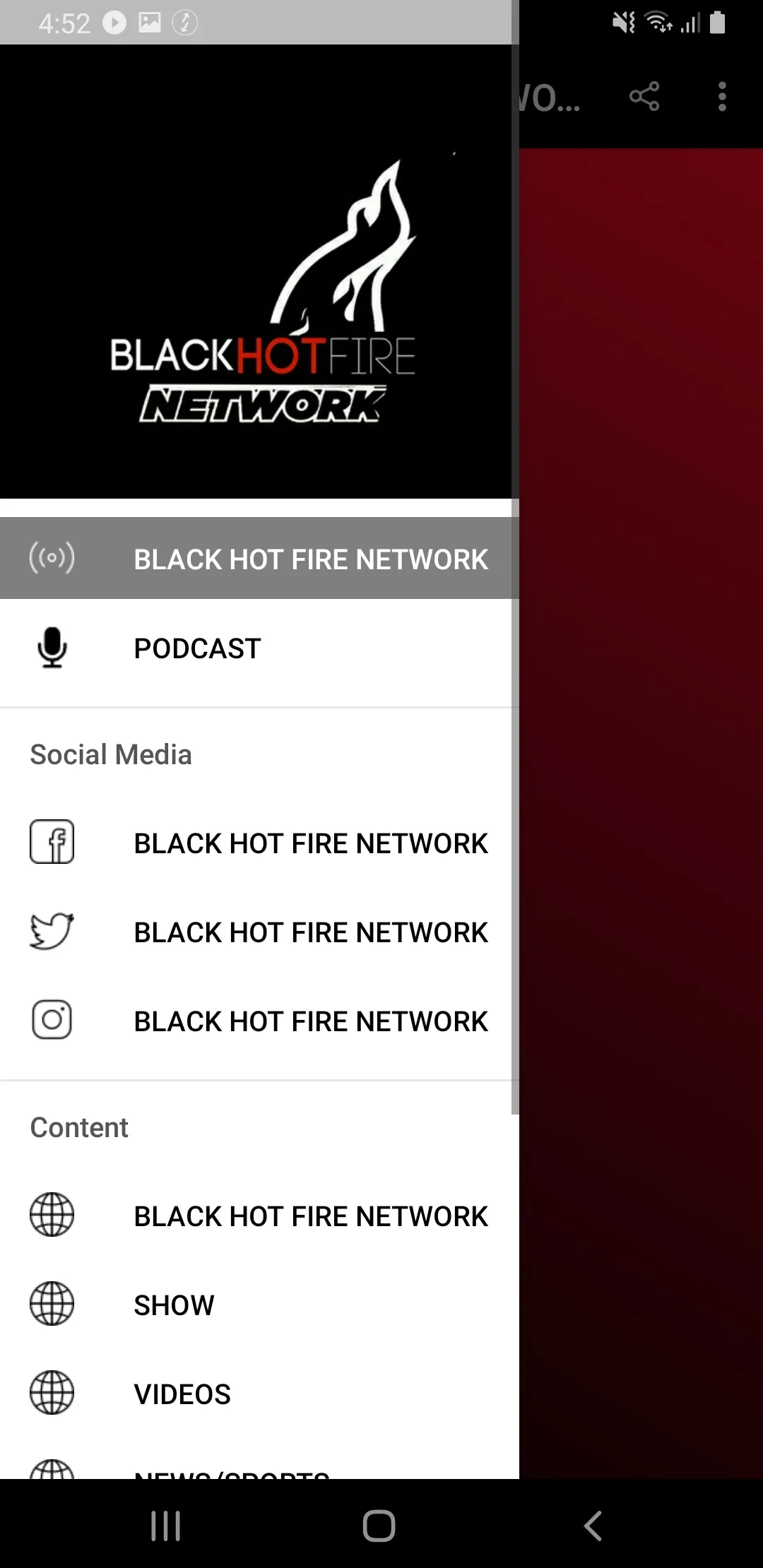 BLACK HOT FIRE NETWORK | Indus Appstore | Screenshot