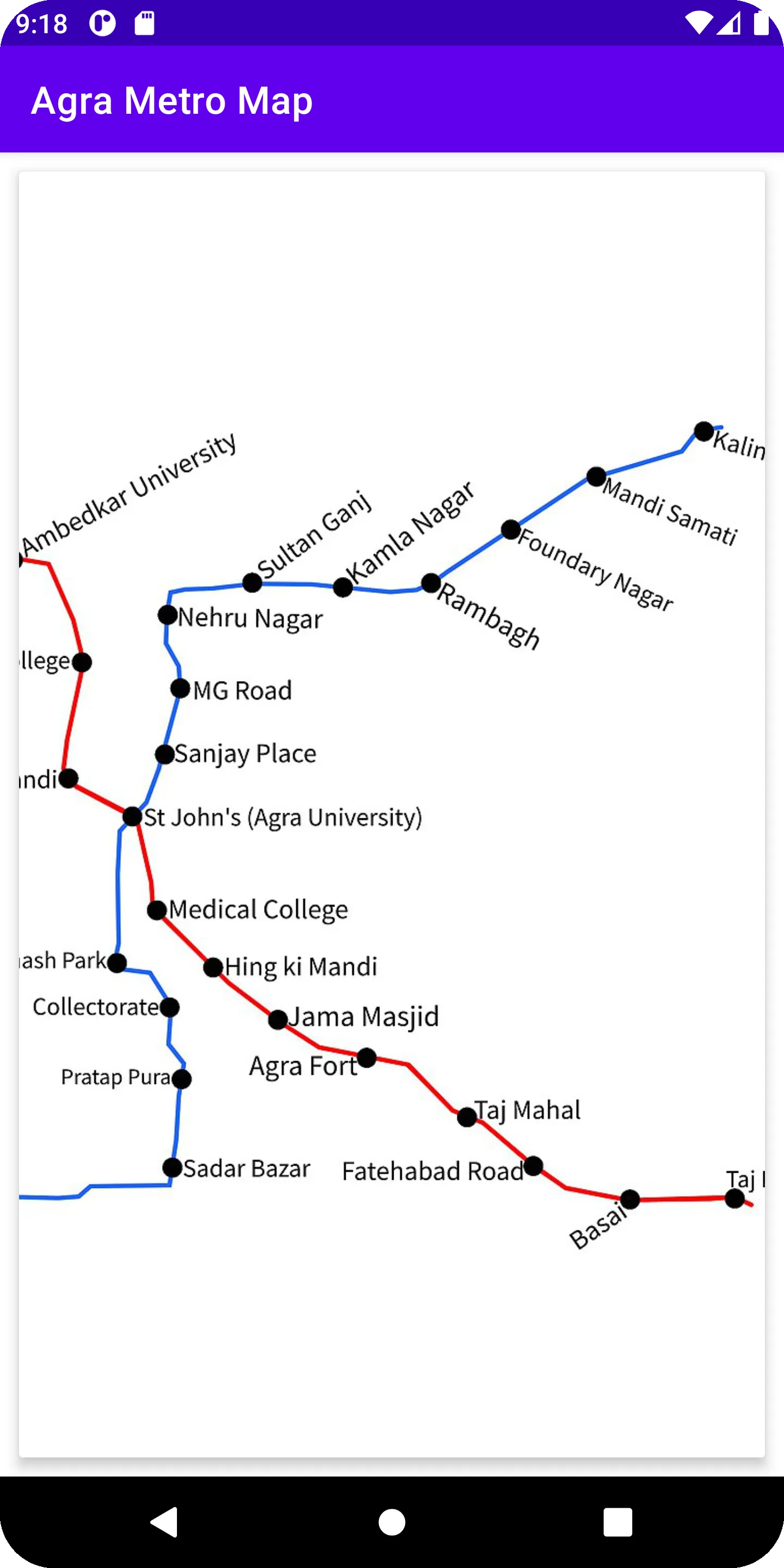 Agra Metro Map | Indus Appstore | Screenshot