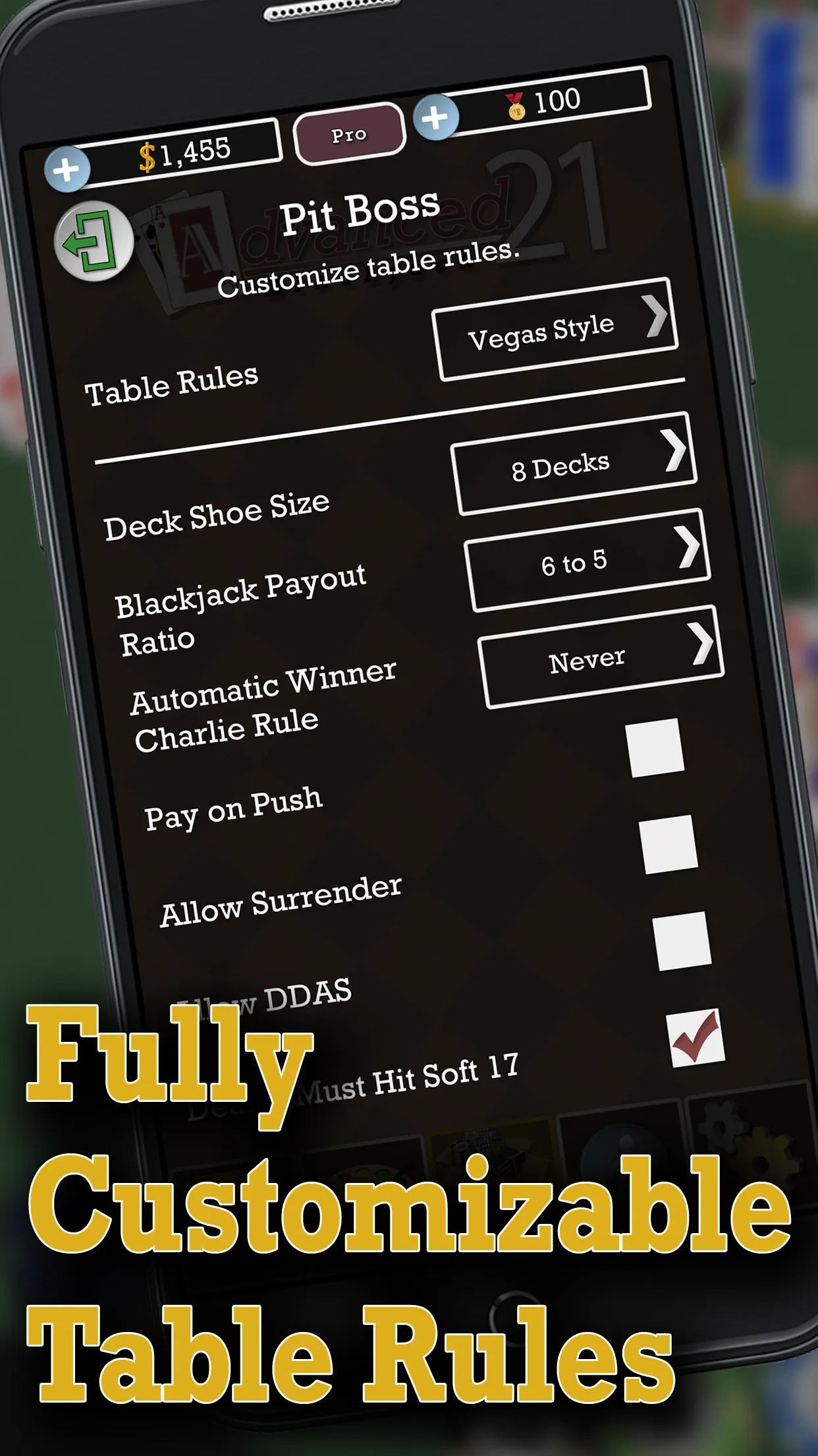 Advanced 21 Blackjack | Indus Appstore | Screenshot