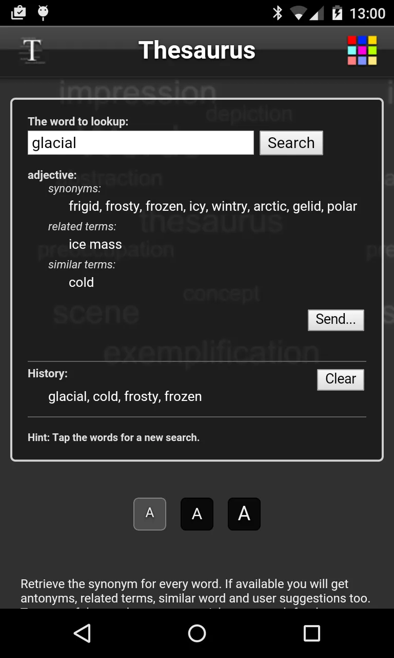 Thesaurus | Indus Appstore | Screenshot