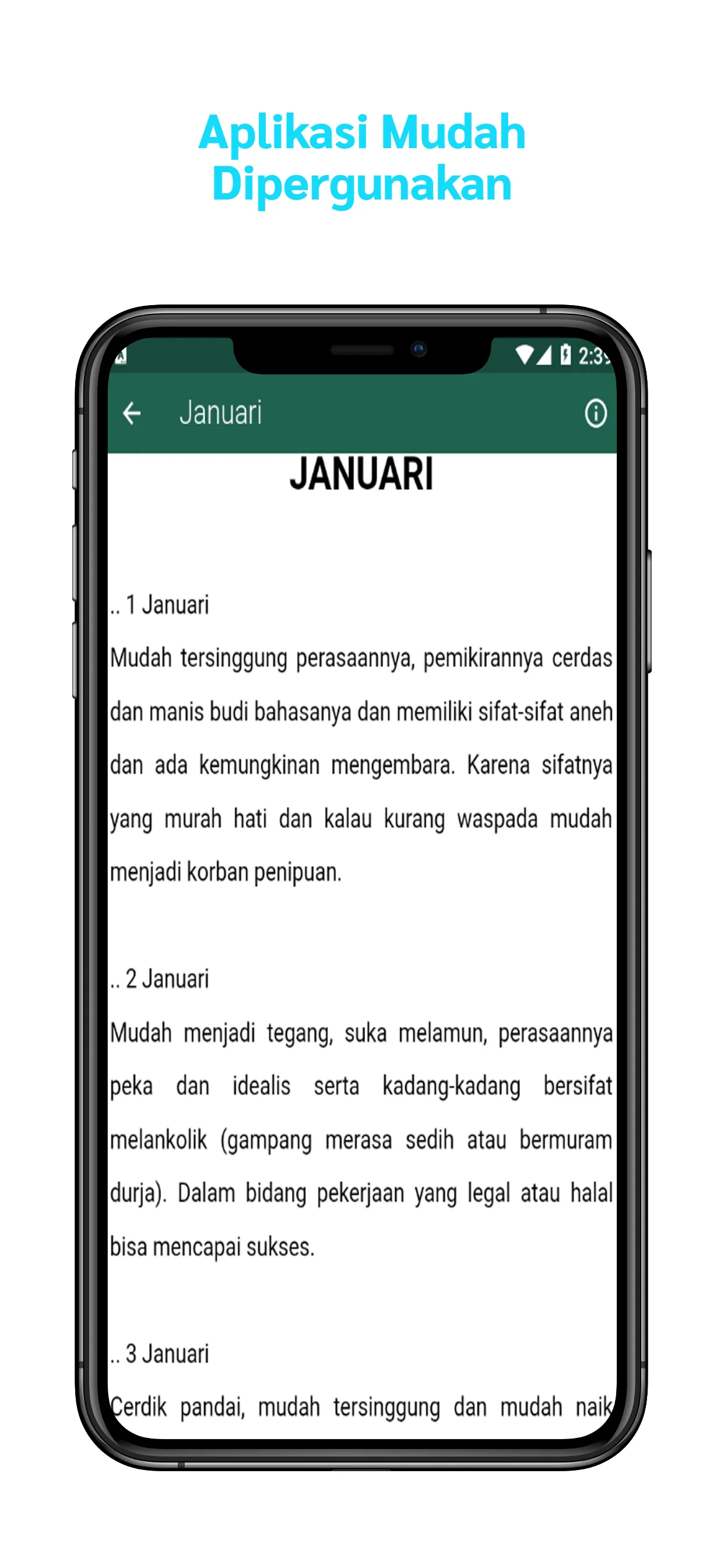 Primbon Watak Tanggal Lahir | Indus Appstore | Screenshot