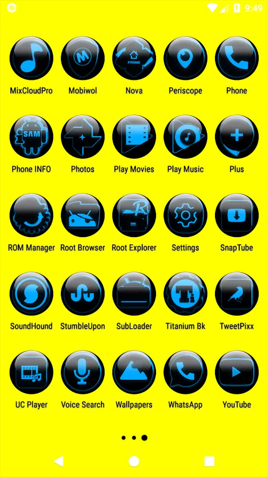 Blue Glass Orb Icon Pack | Indus Appstore | Screenshot