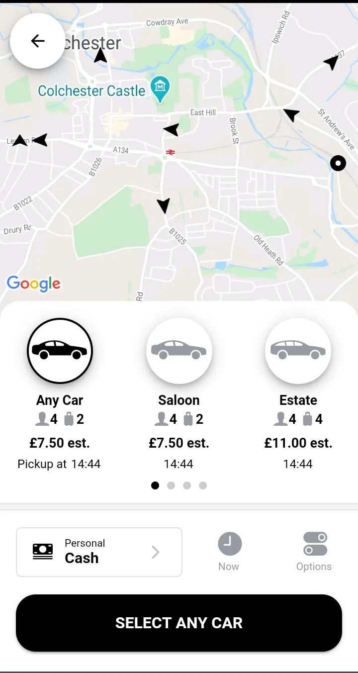 All the 8s Taxis Colchester | Indus Appstore | Screenshot