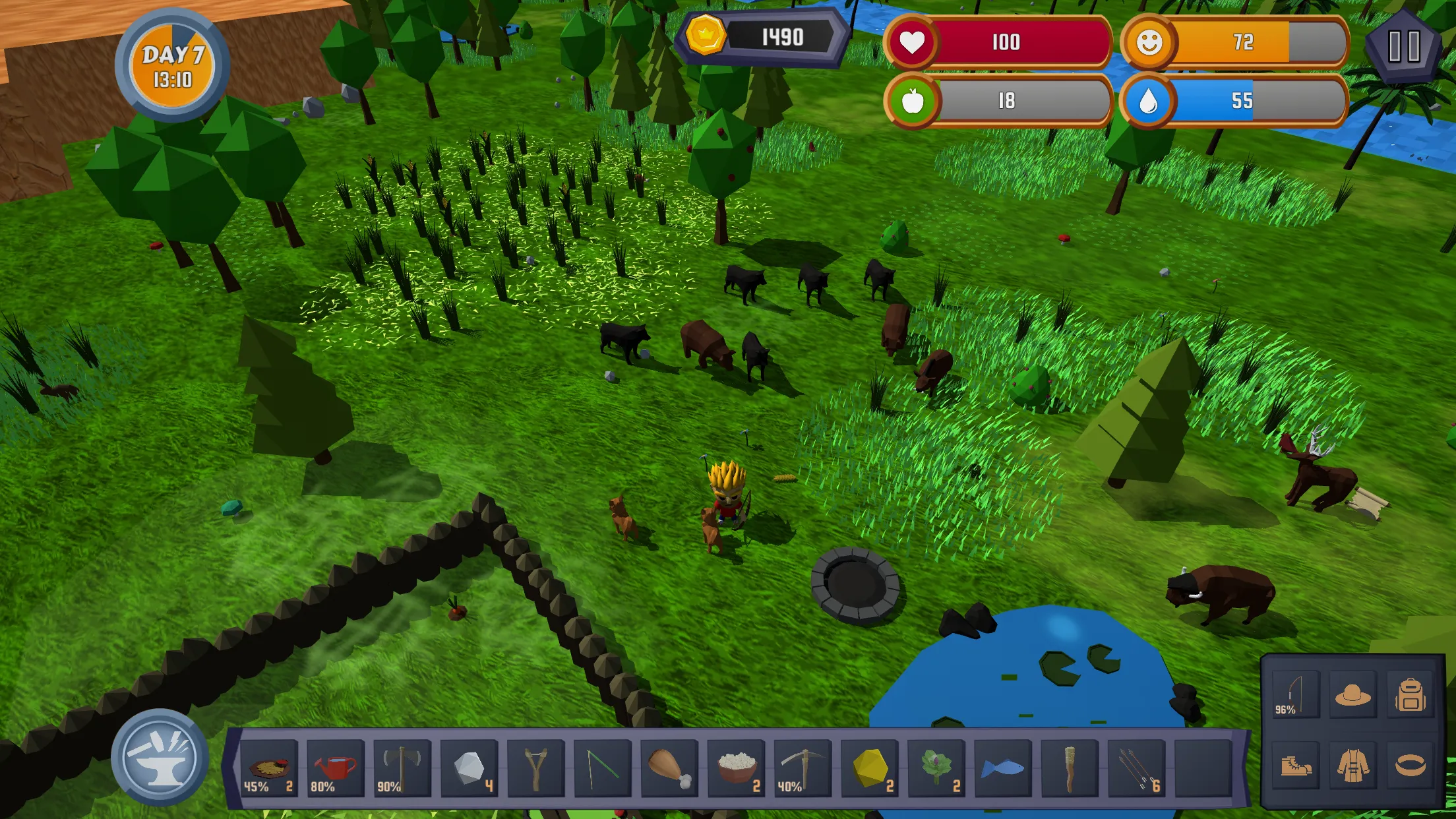 Forest Survival Mindcraft Game | Indus Appstore | Screenshot