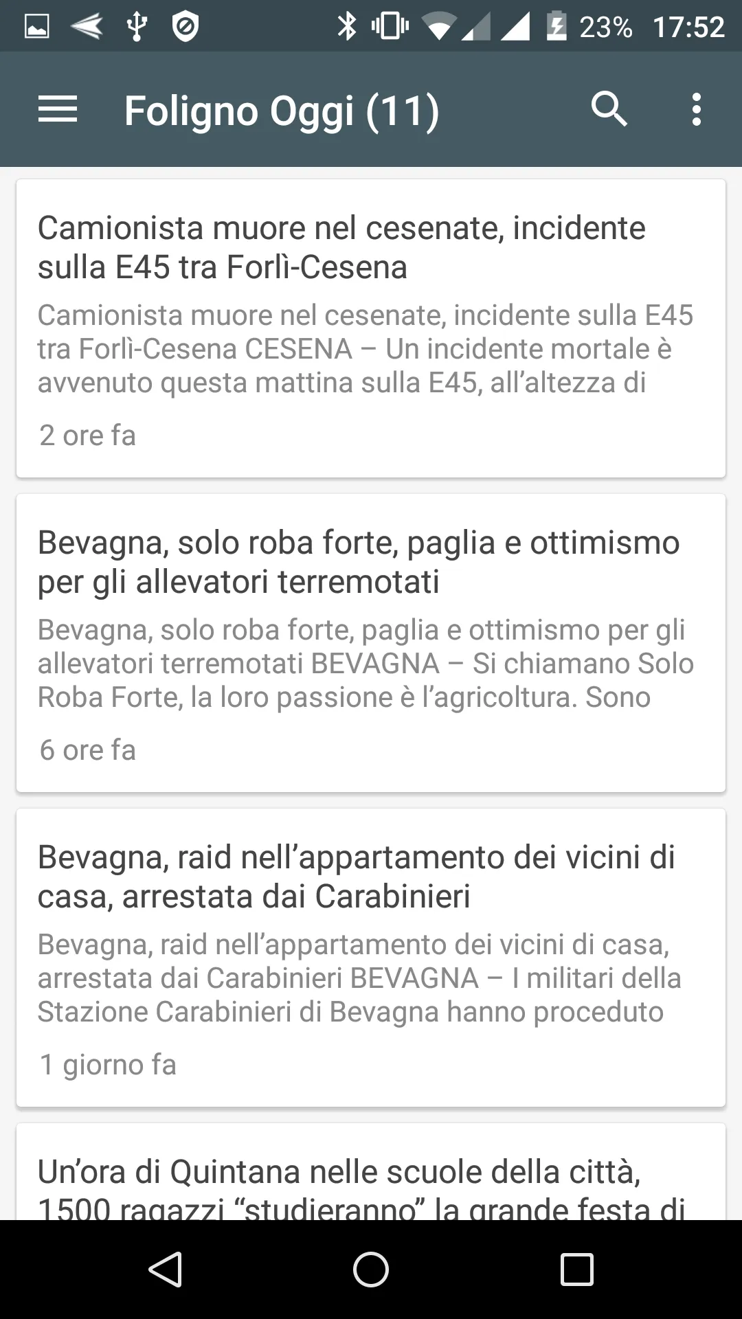 Foligno notizie locali | Indus Appstore | Screenshot