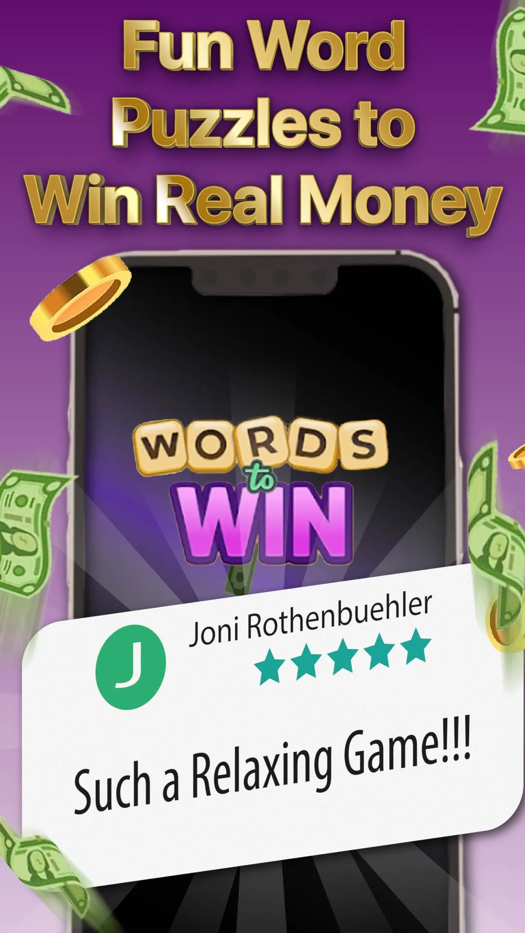 Words to Win: Real Money Games | Indus Appstore | Screenshot