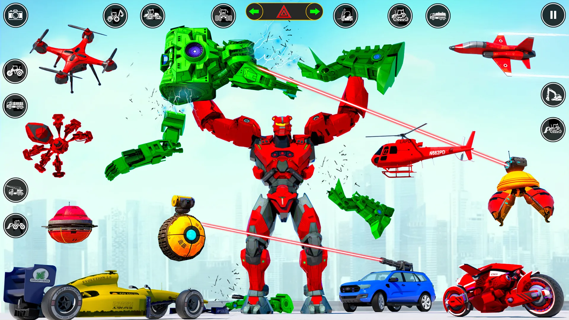 Jet Robot Car Transform Game | Indus Appstore | Screenshot