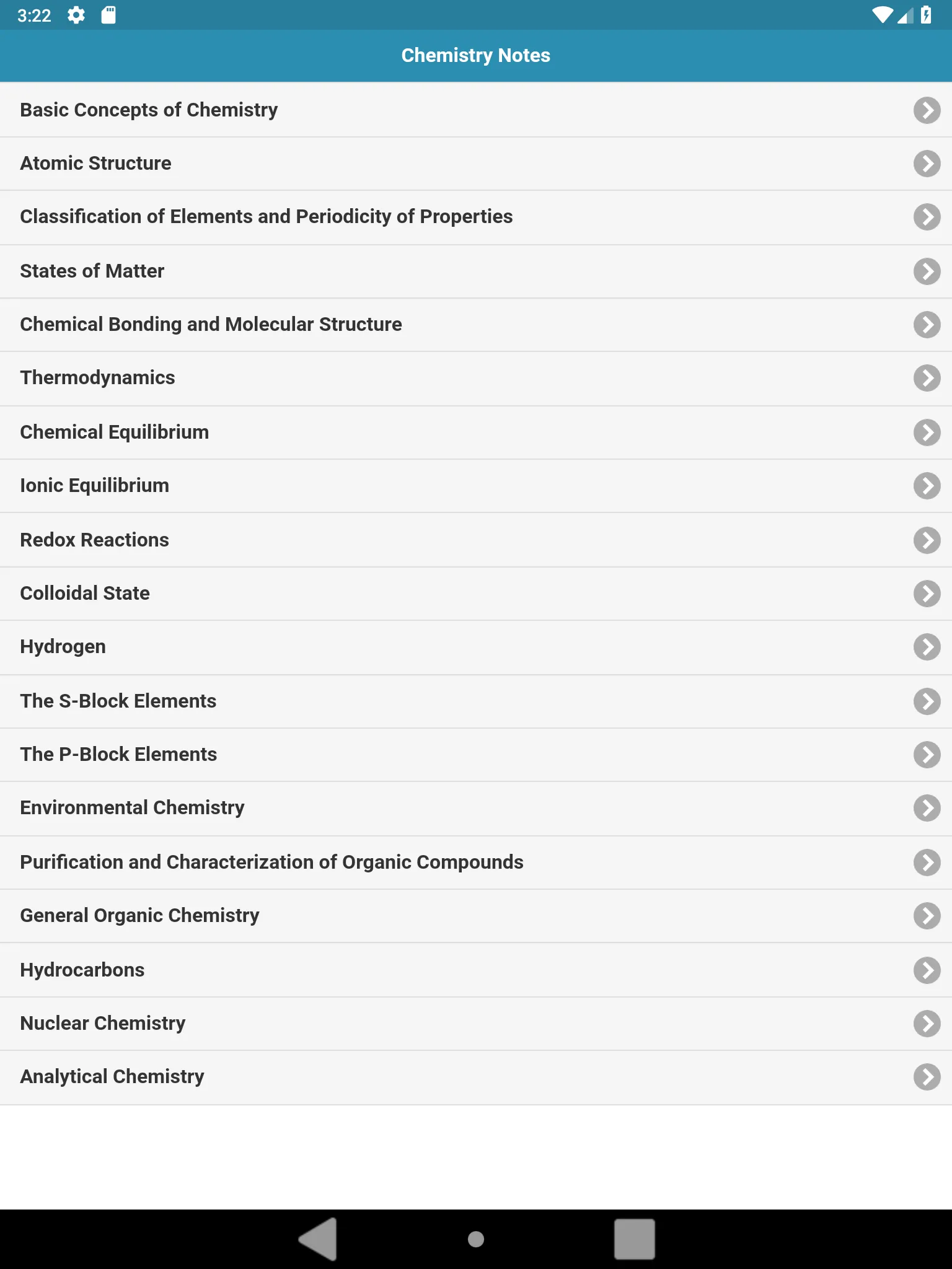 Chemistry Notes | Indus Appstore | Screenshot