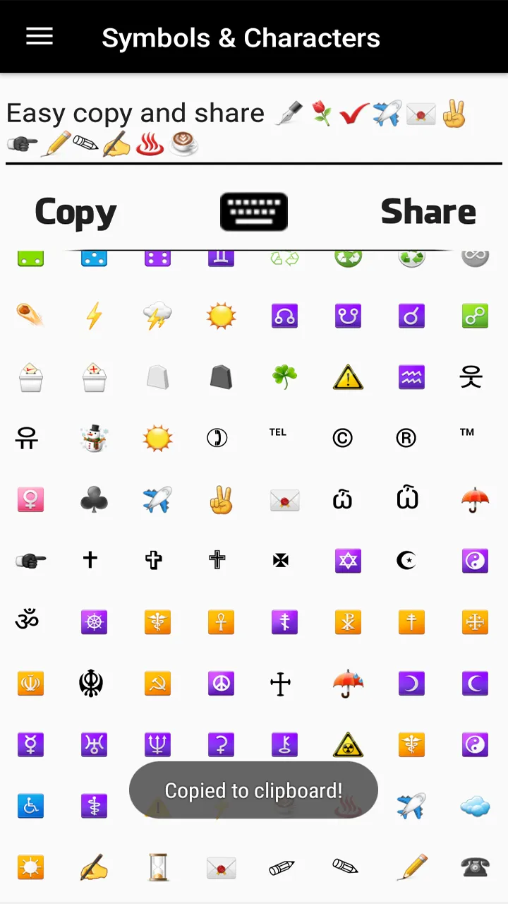 Message Symbols & Characters | Indus Appstore | Screenshot