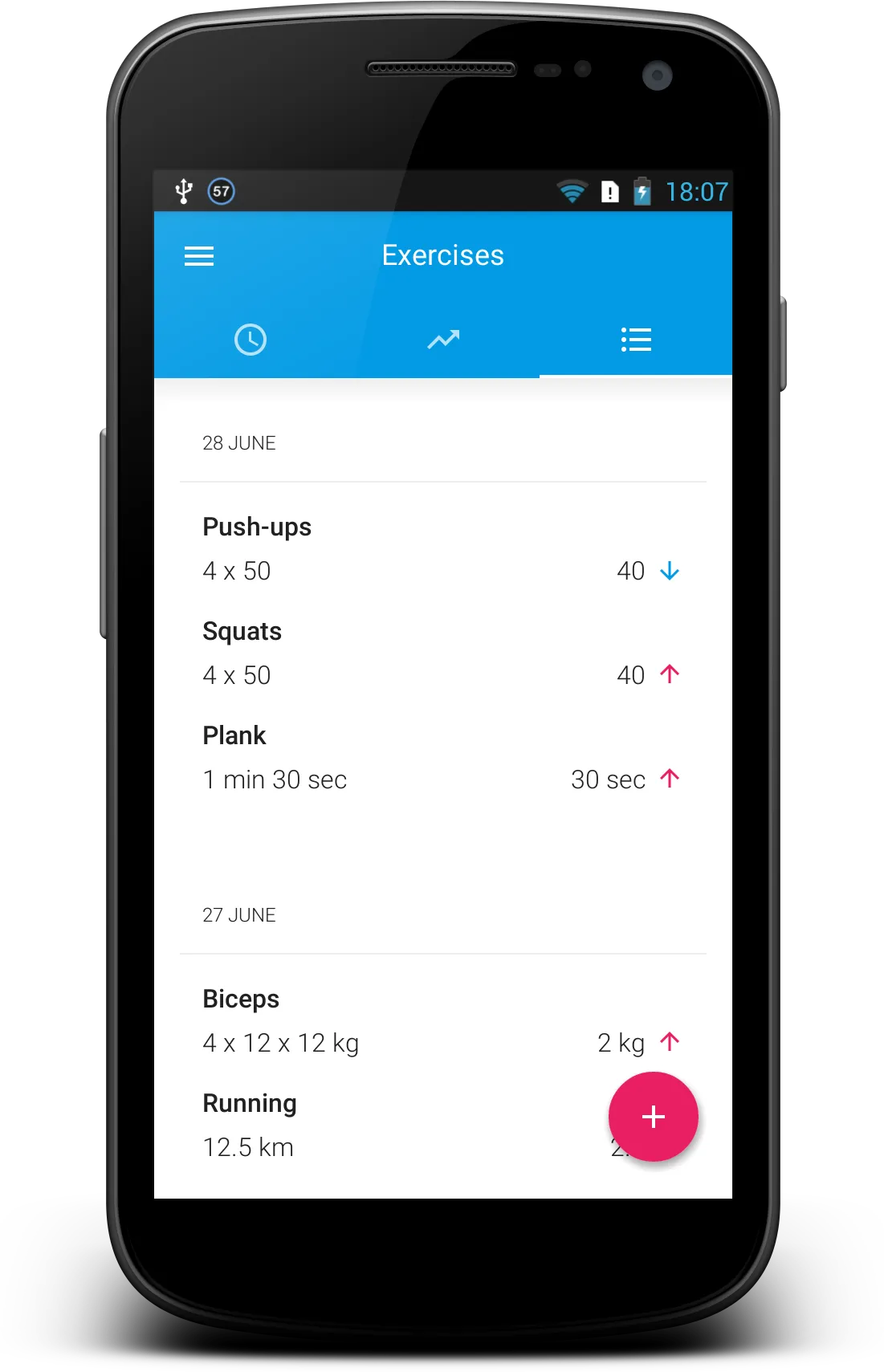 Exercise Journal. Workout Prog | Indus Appstore | Screenshot