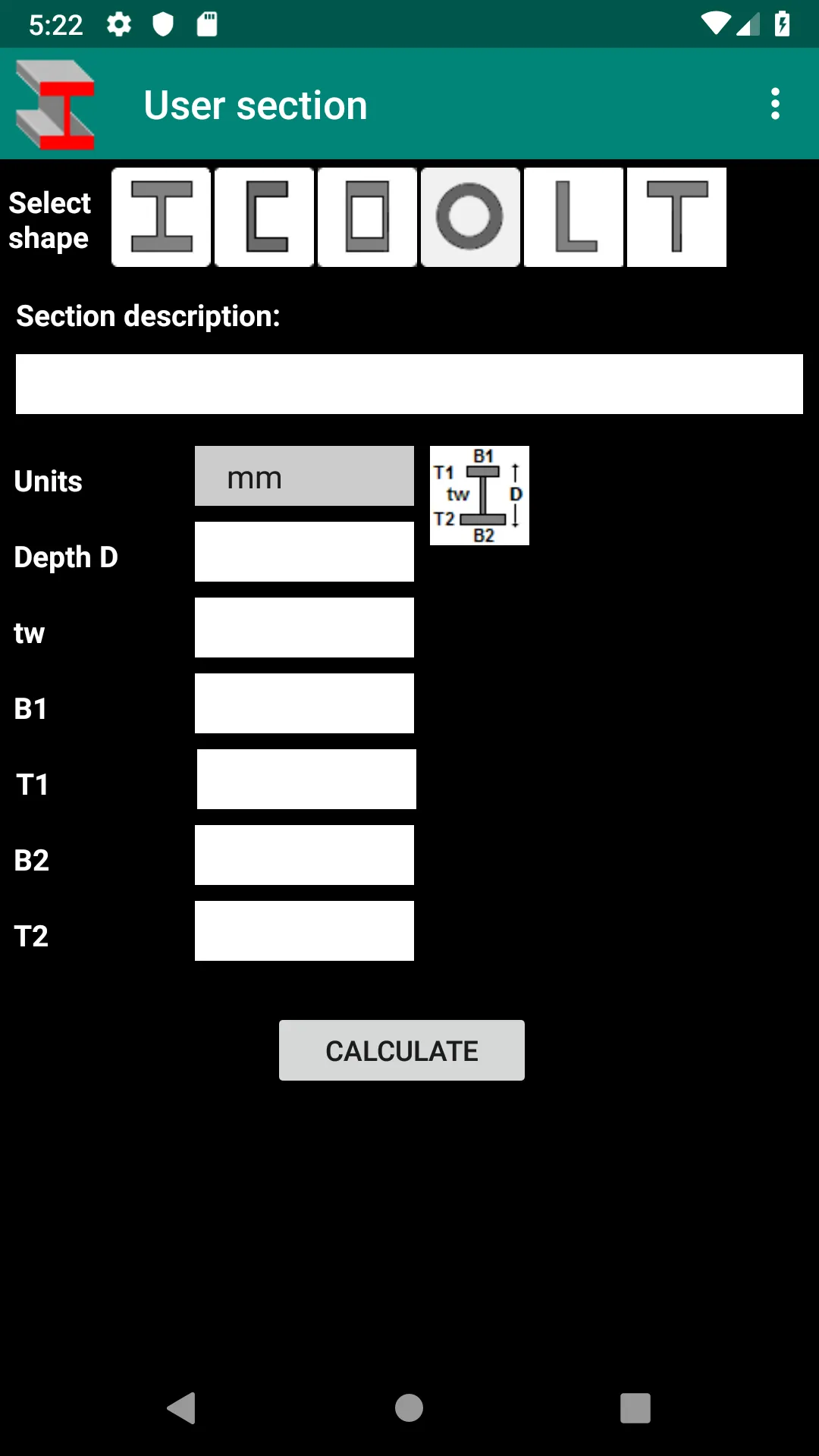 Steel sections | Indus Appstore | Screenshot