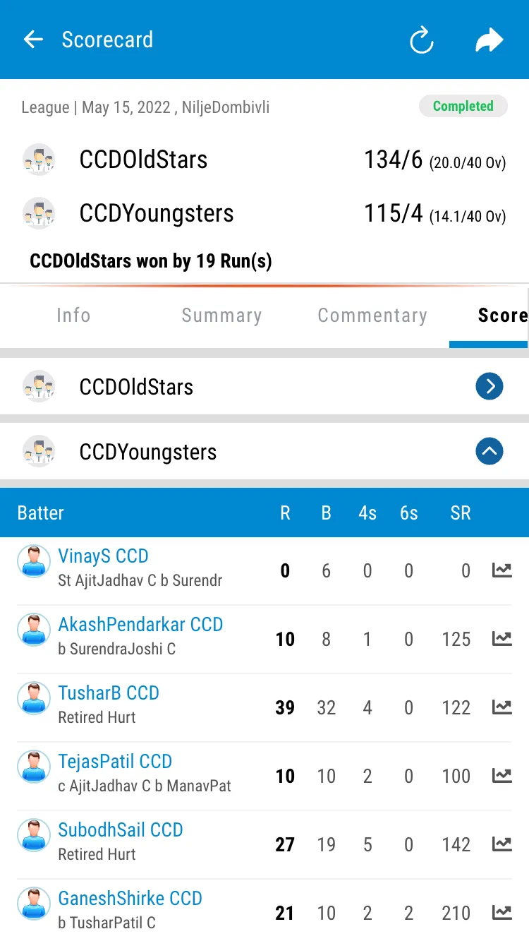 Cricket Club of Dombivli (CCD) | Indus Appstore | Screenshot