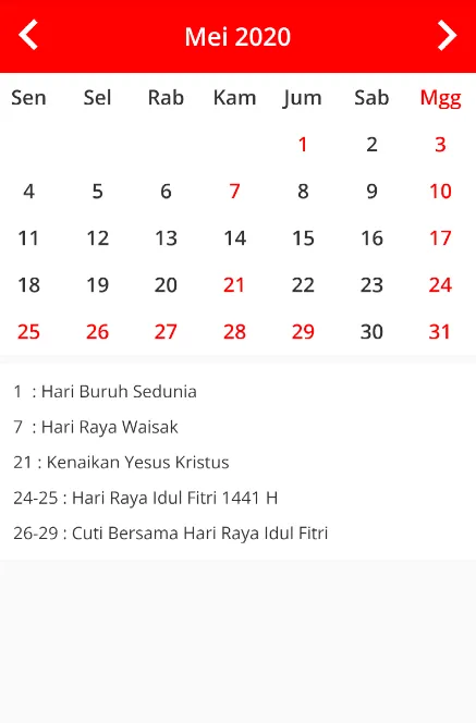 Kalender Indonesia | Indus Appstore | Screenshot