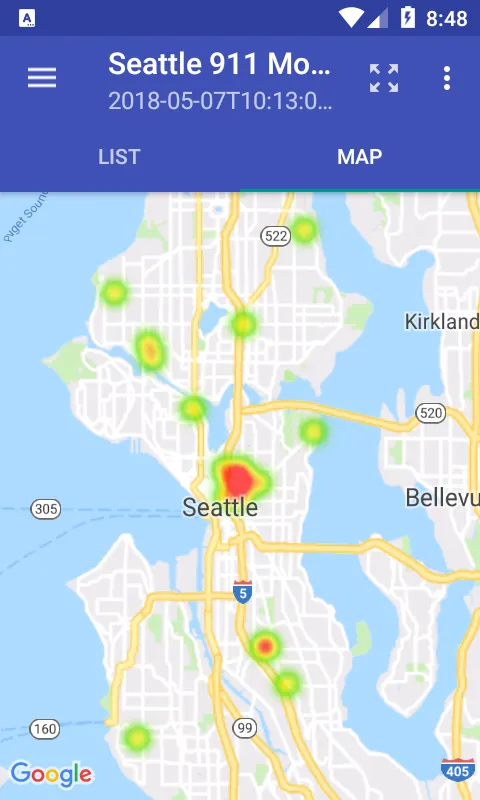 911 Incidents in Seattle | Indus Appstore | Screenshot